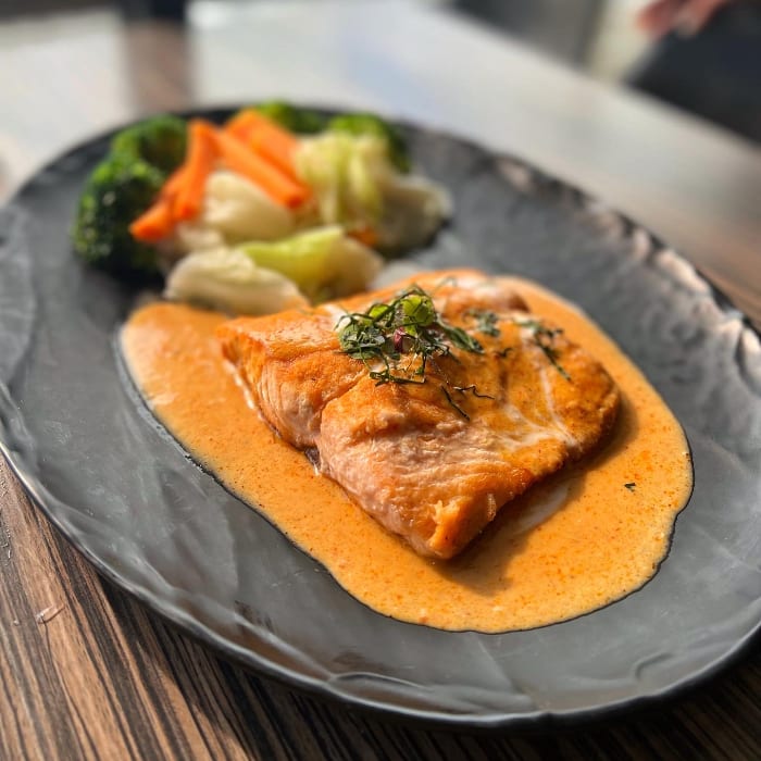 Chu Chee Salmon.